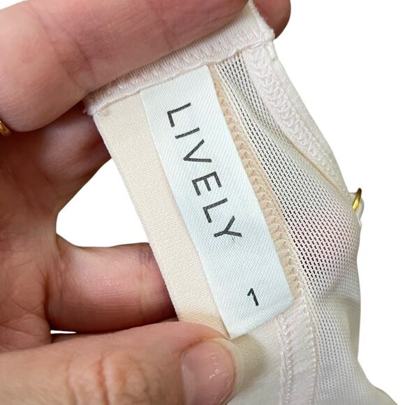 Lively The Busty Bralette Size 1 Geometric Print Triangle Wireless Bra Unpadded - Picture 6 of 8